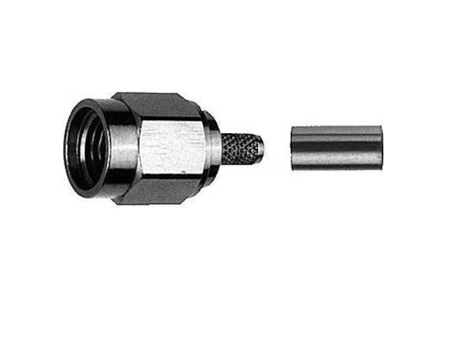 Złącze Sma-Rp(M) Zaciskane Dla Kabli Urm76 50 Ohm