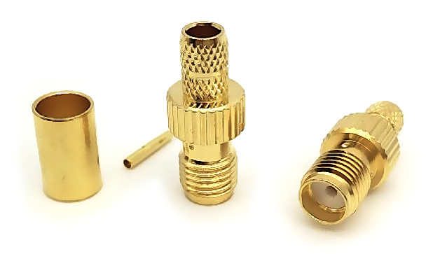 Gniazdo Złącze Sma (F) Na Kabel Rg58 Zaciskane