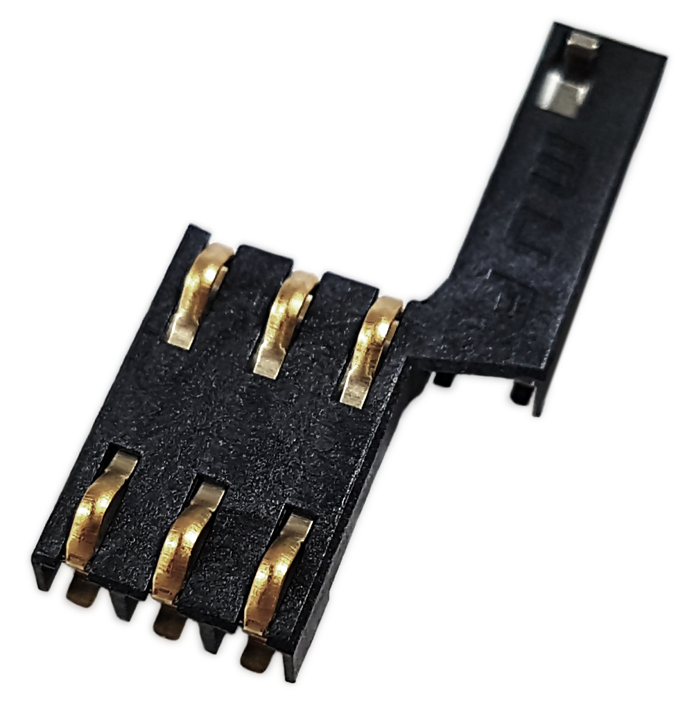 Złącze Sim (85.60×54.00×0.76Mm) 6-Pin Smd Wsuwane