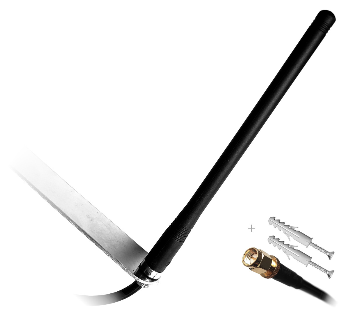 Antena LTE przykręcana uchwyt ścienny 3m RG58 9dBi