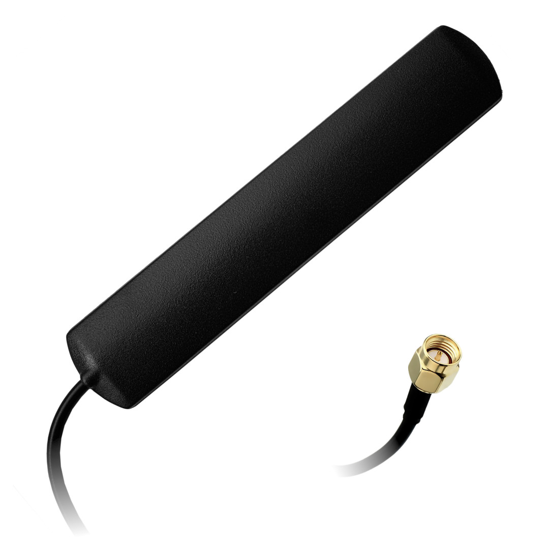 Antena 4G LTE przyklejana SMA (m) RG174 3m