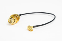 Przewód U.fl-Sma Żeński Kątowy 100Mm Panelowy