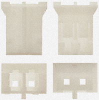 Wtyk Przewód-Płytka Żeński 2Pin Bez Styków 2Mm