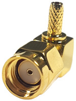 Złącze Sma-Rp (M) Kątowe Na Przewód Rg58 Pozłacane